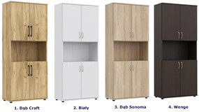 Wysoki regał na ubrania dąb craft N4-G80