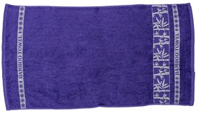 Ręcznik kąpielowy bambusowy BAMBOO 70x140 cm fioletowy, 70% bambus | 30% bawełna