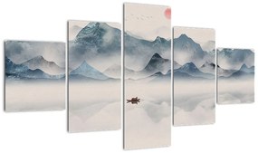 Obraz - Dolina Gór Błękitnych (125x70 cm)