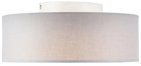 Lampa sufitowa szara 30 cm w tym LED - Drum LED Nowoczesny Oswietlenie wewnetrzne