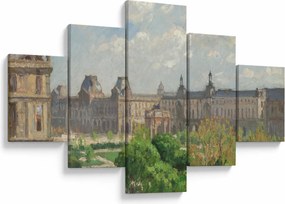 Obraz - Camille Pissarro, Place du Carrousel, Paris, reprodukcje (125x70 cm)
