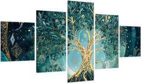 Obraz – Drzewo życia we wszechświecie (125x70 cm)