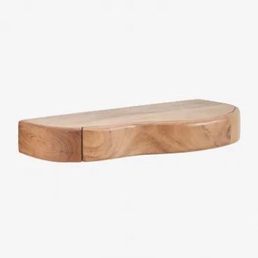 Stolik Ścienny Do Przedpokoju Nireimi Z Drewna Akacjowego ↔︎ 60 Cm - Sklum