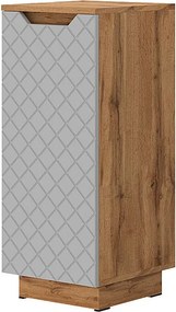 Szafka Midi dąb/szary ze strukturą płytek 33.4x35x81.9 lotta