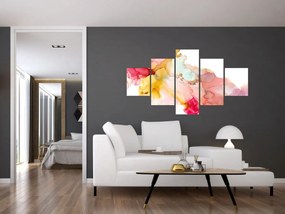 Obraz - Atramentowa abstrakcja (125x70 cm)