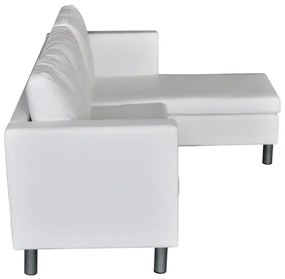 Biała elegancka sofa 3-osobowa – Senzo