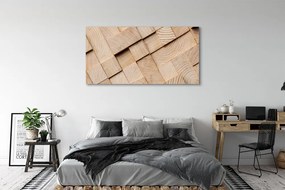 Obraz canvas na ścianę Bale Drewna W Przekroju