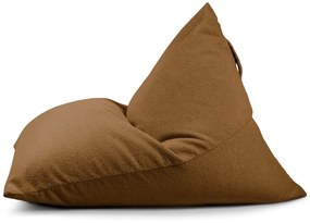 Brązowy worek do siedzenia z materiału bouclé Razz – SLOWDOWN