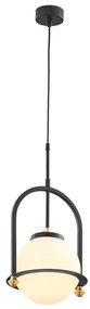 Jupiter 1912 - Lampa wisząca na przewodzie ROSSO 1xE27/15W/230V czarna