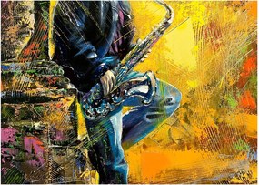 Obraz saksofonisty (70x50 cm)
