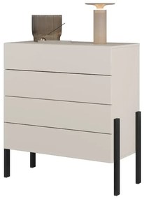 Komoda JUKON 4S 84cm kaszmirowa HELVETIA