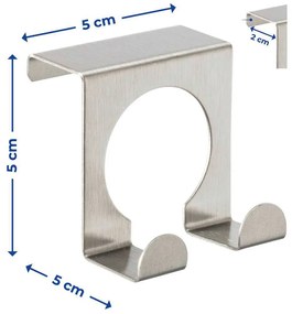 Podwójny haczyk kuchenny na ścierki, stal nierdzewna, WENKO