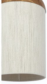Lampa wisząca w naturalnym kolorze z tekstylnym kloszem ø 27,5 cm Dania – Light &amp; Living