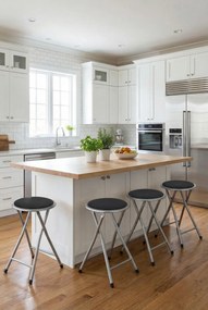 Zestaw czterech krzeseł barowych N1-N88