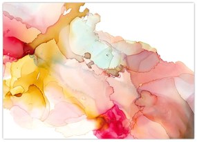 Obraz - Atramentowa abstrakcja (70x50 cm)