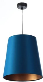 Granatowo-miedziana lampa wisząca glamour - S402 Soriano