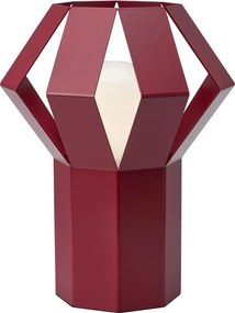 Czerwona metalowa lampa stołowa z metalowym kloszem (wysokość 27 cm) Octa – Markslöjd
