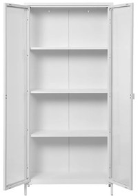 Biała metalowa witryna 80x175 cm Brisbane – House Nordic