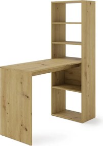 Biurko komputerowe z regałem dąb artisan F2-G99