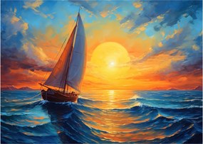 Obraz - Żaglówki (70x50 cm)