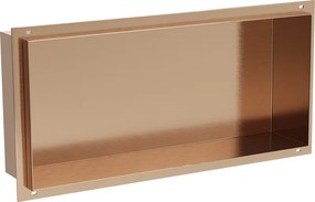 Mexen X-Wall-NR półka wnękowa bez kołnierza 45 x 20 cm, miedź szczotkowana - 19C1452010