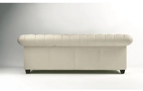 Kremowa aksamitna sofa 230 cm Cambridge – Ropez