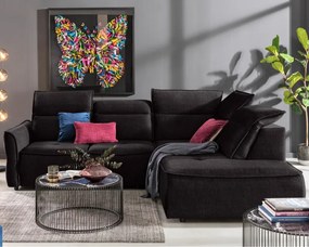 Narożnik MURILLO L z elektryczną regulacją siedziska Prawostronny w tkaninie VOGUE 17 WERSAL