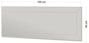 Lustro Nady White 40 x 120 cm