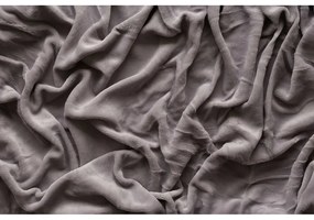 Szare prześcieradło z mikropluszu z gumką 180x200 cm – Jerry Fabrics