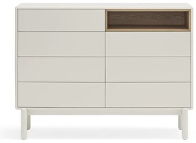 Biała komoda 120x90x40 cm Corvo – Teulat