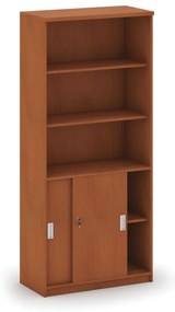 Szafa przesuwna MIRELLI, 800 x 400 x 1800 mm, czereśnia