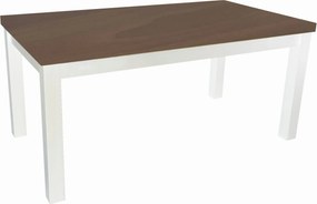 STÓŁ PROSTOKĄTNY SOLIDNY ROZKŁADANY R-7 80x140/180 ORZECH + nogi drewniane