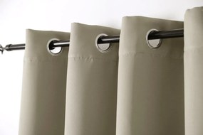 Zasłona OXFORD 140x250 cm, jasnobeżowy Zawieszanie: Metalowe pierścienie
