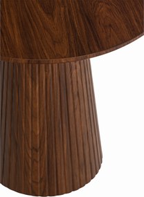 Stolik kawowy okrągły Stellis 60 cm - orzech