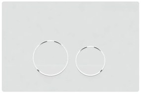 Przycisk spłukujący biały RONA White