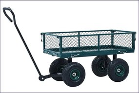 Metalowy wózek ogrodowy na pneumatycznych kołach K4-P97