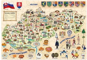 Popular Puzzle Mapa Słowacji, 160 elementów