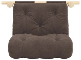 Ciemnobrązowy sztruksowy fotel Hooked – Karup Design