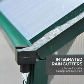 Outsunny aluminiowa szklarnia ze świetlikiem 190 x 192 x 201 cm