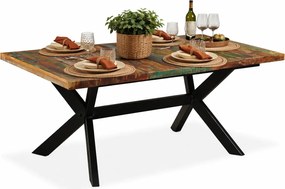 Industrialny stół z drewna mango F9-S32