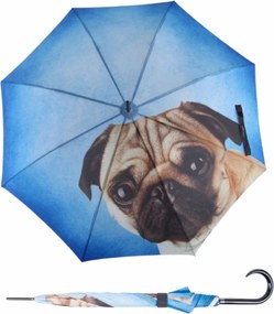 Doppler Modern Art Lazy Dog damski parasol długi automatyczny