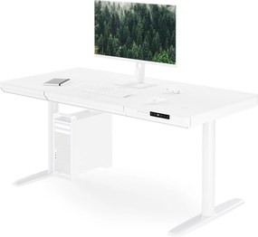 Biurko elektryczne z regulacją wysokości Ellis 140x70 cm, kolor biały