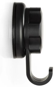 Zestaw 4 czarnych samoprzylepnych haczyków ściennych Compactor Bestlock Black Big Hooks, ⌀ 7,1 cm
