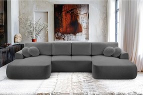 Narożnik VELO XL wolnostojący układ U z funkcją spania w tkaninie Coral 80 DomoHome