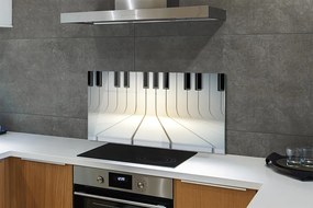 Szklany Panel Pianino klawisze