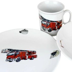 Thun 3-częściowy zestaw obiadowy dla dzieciStrażacy