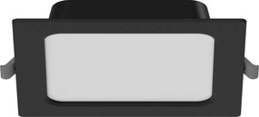 Mexen LDRR panel sufitowy downlight LED wpuszczany 14 x 14 cm, 9W, Zimna - 6500K, 720 lm, czarny - L211-014-0965-70