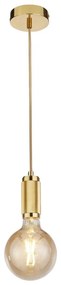 Searchlight 77651GO - Żyrandol na lince SUSPENSION 1xE27/60W/230V złoty
