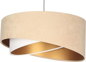 Beżowa skandynawska lampa wisząca - 5X EX983 R9-C44