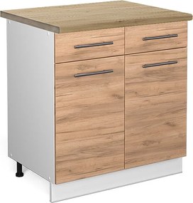 Szafka dolna do kuchni złoty dąb energetyczny 80x60x82 fame-line